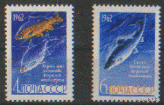 Заг. 2645/46. 1962. Рыбы. чист.