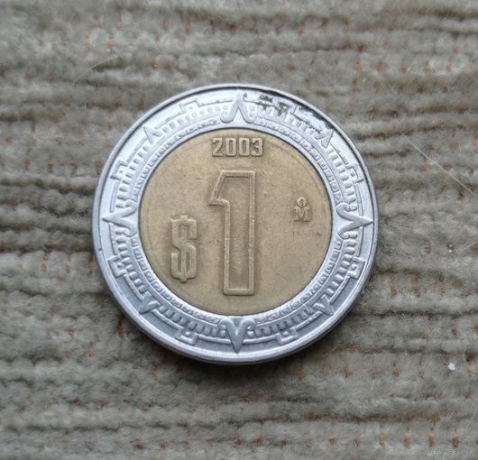 Werty71 Мексика 1 песо 2003 биметалл