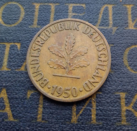 10 пфеннигов 1950 (J) Германия ФРГ #14