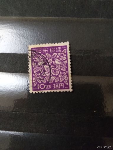 1948 Япония цветы флора концовка серии (5-4)