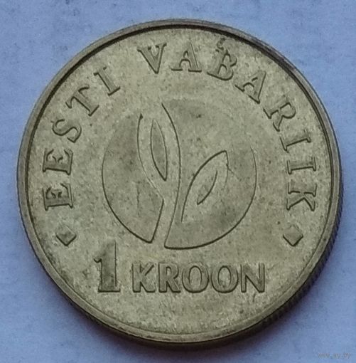 Эстония 1 крона 2008 г. 90 лет Эстонской республике