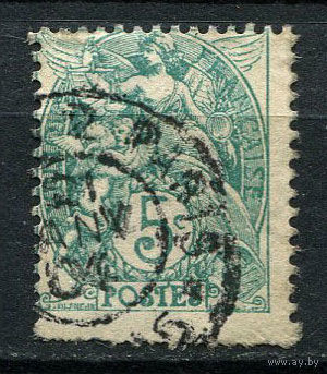 Франция - 1900/1917 - Аллегорические сюжеты 5C - [Mi.90x] - 1 марка. Гашеная.  (Лот 127CB)