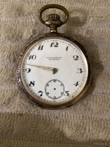 Часы карманные старинные Швейцария с рубля без мпц!