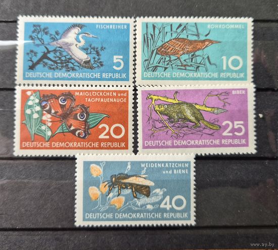 Германия, ГДР 1959 г. Mi.688-692 MNH** полная серия