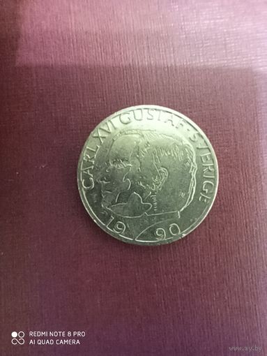 1 крона 1990, Швеция