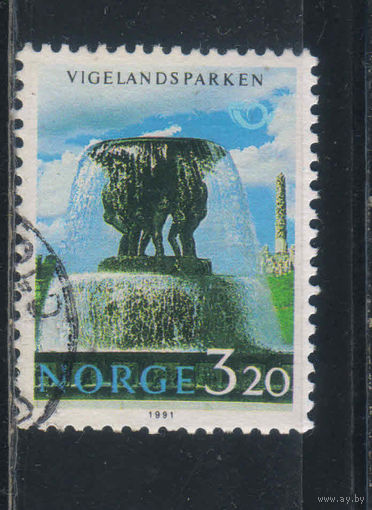Норвегия 1991 Фонтан в парке скульптур Вигеланда в Осле #1068
