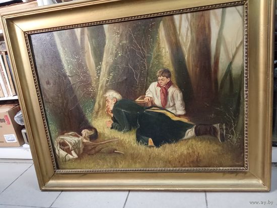 Картина Птицелов холст масло