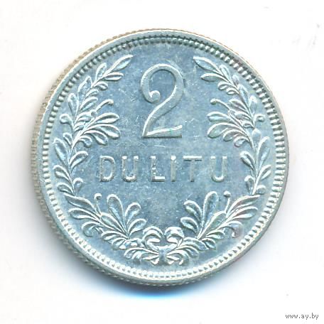 Литва 2 лита 1925 год Ag