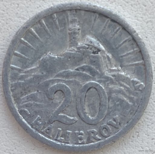 Словакия 20 геллеров 1942 г.