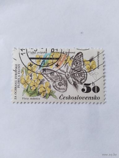 ЧССР  1983 бабочка