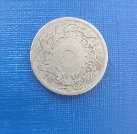 Египет 5/10 гирш 1293 год Абдул-Хамид II
