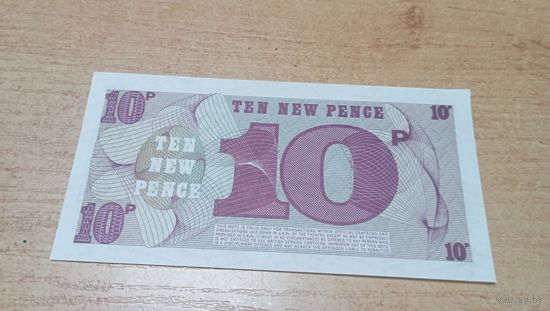 10 пенсов Британских Армейских денег 6-я серия