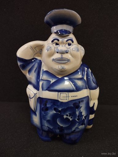 Штоф Полицейский ГПБДД, фарфор. Гжель