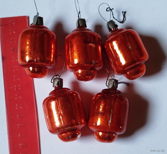 Елочная игрушка ссср фонарики.