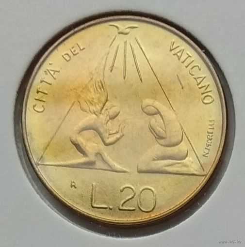 Ватикан 20 лир 1983 г. В холдере