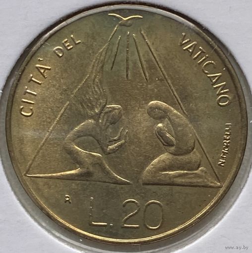 Ватикан 20 лир 1983 г. В холдере