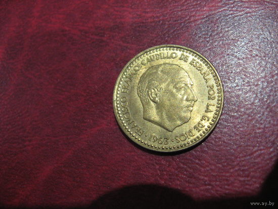 1 песета 1963 (1964) года Испания (Франко)