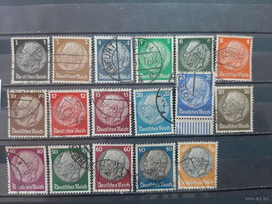 ГЕРМАНИЯ 1934г. Полная серия. Гаш.