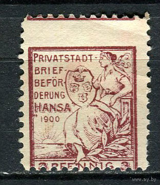 Германия - Кёнигсберг (Ганза) - Местные марки - 1899 - Аллегория 3Pf - [Mi.6b] - 1 марка. Чистая без клея.  (Лот 93CX)