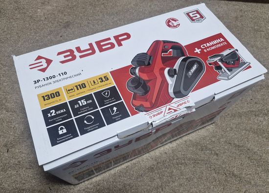 Электрорубанок ЗУБР Зр-1300-110