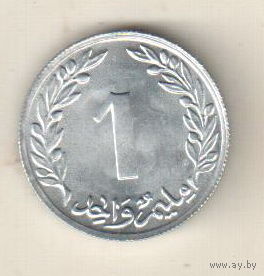 Тунис 1 миллим 1960