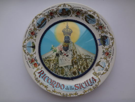 Тарелка настенная Память о Сицилии.