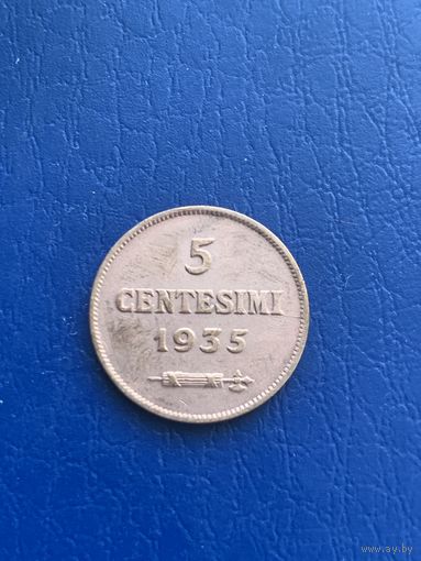 Сан-Марино 5 чентезимо 1935 г