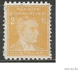 Турция. Мустафа И.Инёню. Второй Президент. 1951г. Mi#1296.