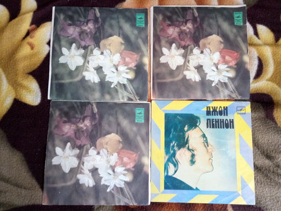 Виниловая пластинка. Миньон. 7" Битлз. Джон Леннон.