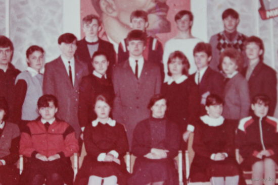 Выпускной 10 класс г.п.Антополь 1988год