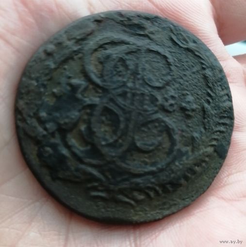 5 копеек 1784 КМ. Монета не чищена.
