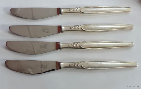 Ножи мельхиоровые "Solingen. Prinz" 40-50-е годы Германия. Длина 21.3 см. - 4 шт.