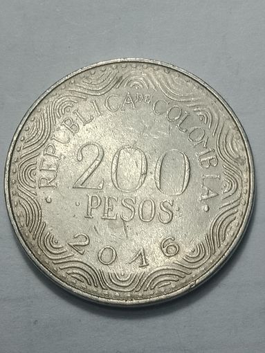 Колумбия 200 песо 2016 года .