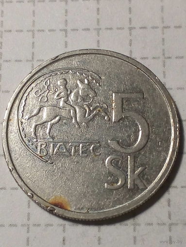 5 крон Словакия 1993 год
