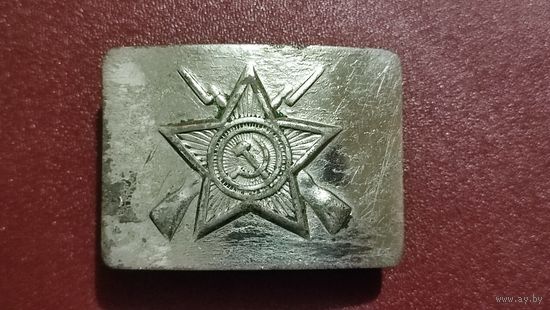 Редкая пряжка ВОХР НКПС образца 1948 года.Стальная