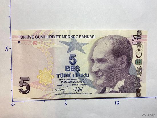 Турция 5 лир 2009 год-472