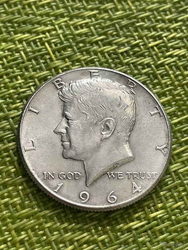 США 1/2 доллара 50 центов 1964 г( Серебро 900 Кеннеди )