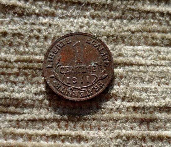 Werty71 Франция 1 сантим 1911