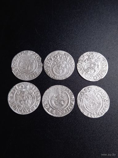 Сборный лот полтораков 1621-1626 год . (6 монет)     (25)