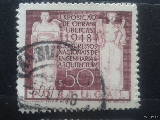 Португалия, 1940. Аллегорические фигуры: архитектура и машиностроение