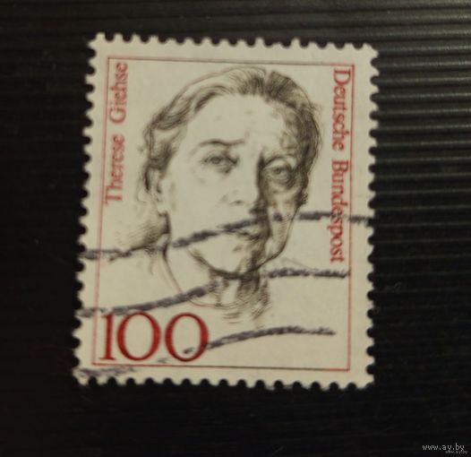 Марка ФРГ 100 - известные люди