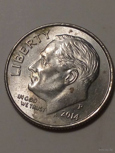 10 центов США 2014 P год