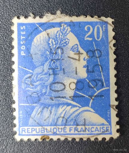 Марка Франция 1957г. 2.49
