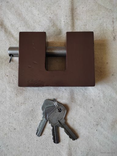 Замок навесной, 3 ключа, реставрация. См. описание.