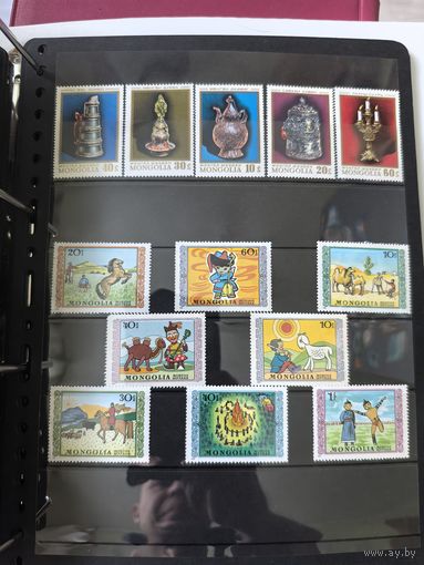 Лот чистых марок Монголия 3
