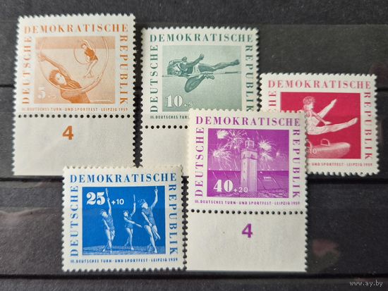 Германия, ГДР 1959 г. Mi.707-711 MNH** полная серия