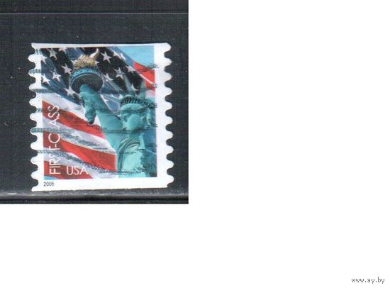 США-2005 (Мих.4007) , гаш., Стандарт, Флаг (одиночка)
