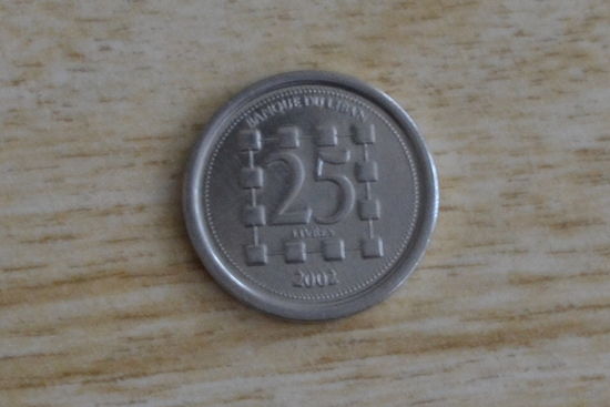 Ливан 25 ливров 2002