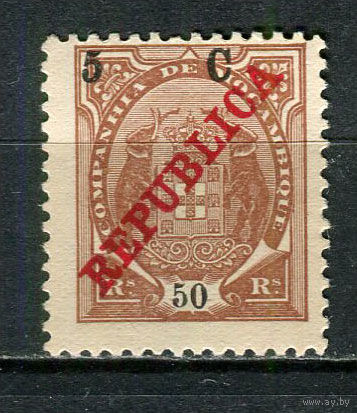 Португальские колонии - Мозамбик (Comp de Mocambique) - 1916 - Надпечатка нового номинала 5C на 50R - [Mi.98] - 1 марка. MNH, MLH.  (Лот 22HX)-TG3P35