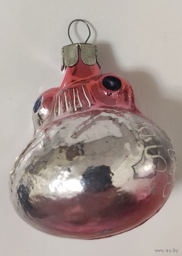 Елочная игрушка СССР.Лягушка.